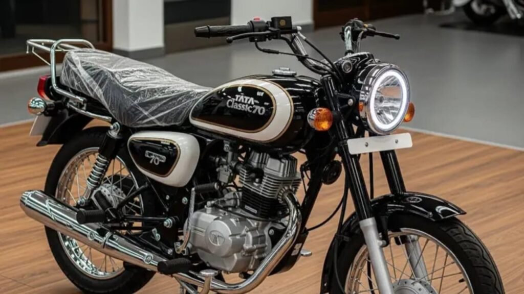 Tata Classic 70 Bike 2025 – 223cc Engine, 92km/l Mileage & Retro Design Starting at ₹42,000!